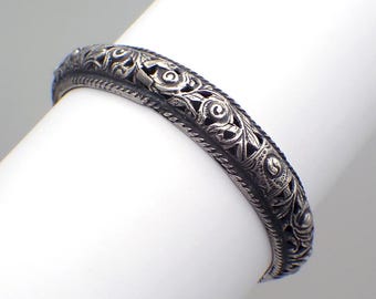 Pulsera antigua china de plata de ley