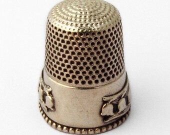 Lily Of The Valley Thimble Sterling Silver Size 9