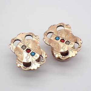 Antique Victorian Cufflinks Gold Filled 1883