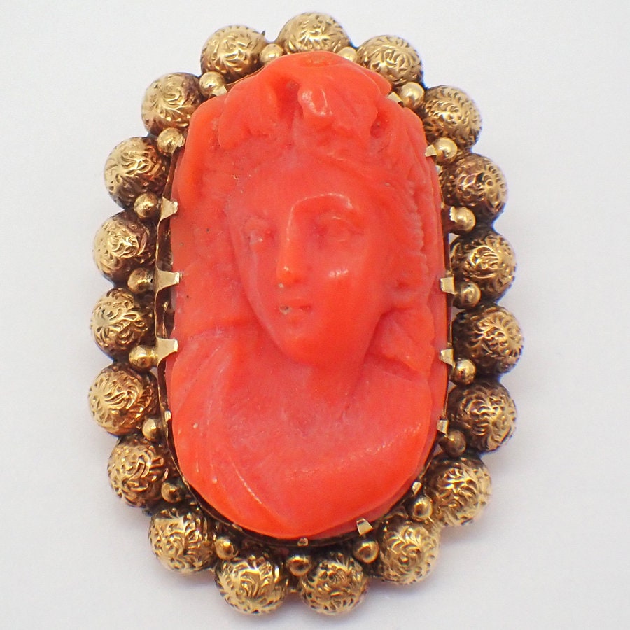 Buy Carved Coral Cameo Online In India India