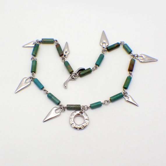 RLM Studio Turquoise Link Toggle Bracelet Spike Ch