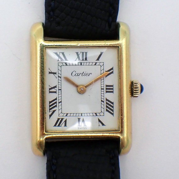 Must De Cartier Tank Watch 20mm 17 Jewels Manual Wind… - Gem