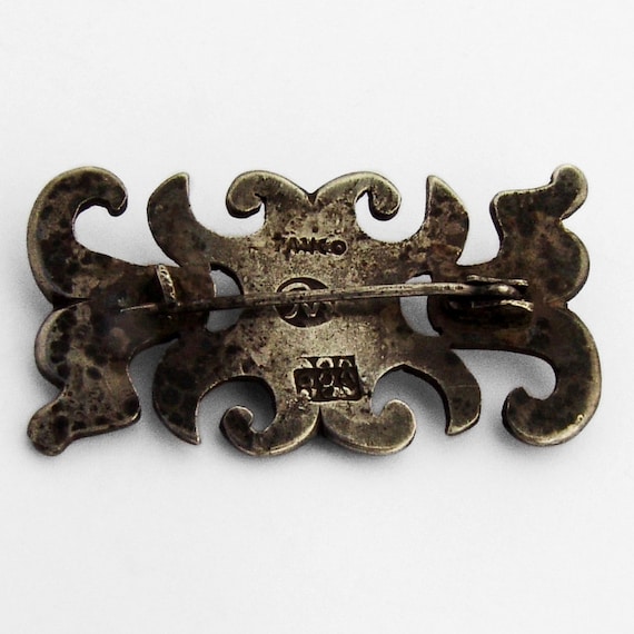Rafael Melendez Brooch 980 Sterling Silver Taxco View 2