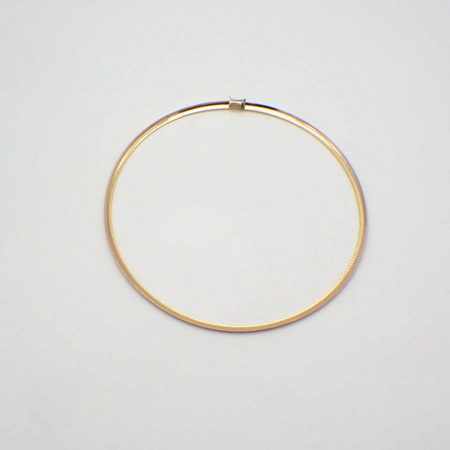 18k gold omega necklace best sale
