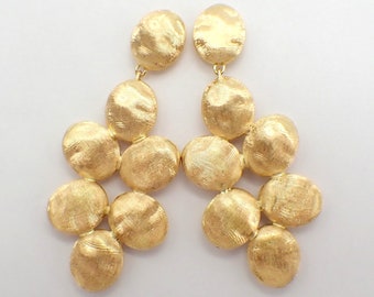 Marco Bicego Siviglia Chandelier Earrings 18K Yellow Gold Italy