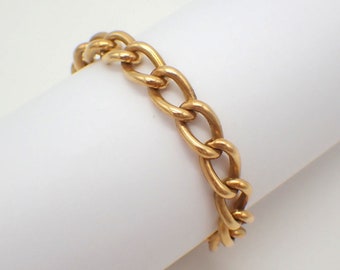 Oval Link Chain Bracelet 18K Yellow Gold