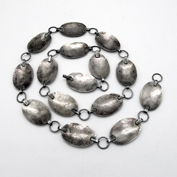 Navajo Oval Link Concho Belt Sterling Silver - Etsy display picture 1