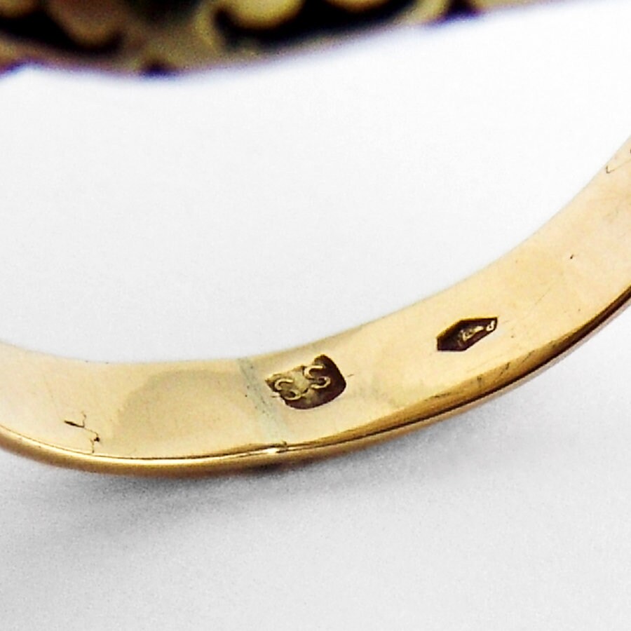 Onyx Signet Ring Austro Hungarian 14K Gold 1870 - Etsy