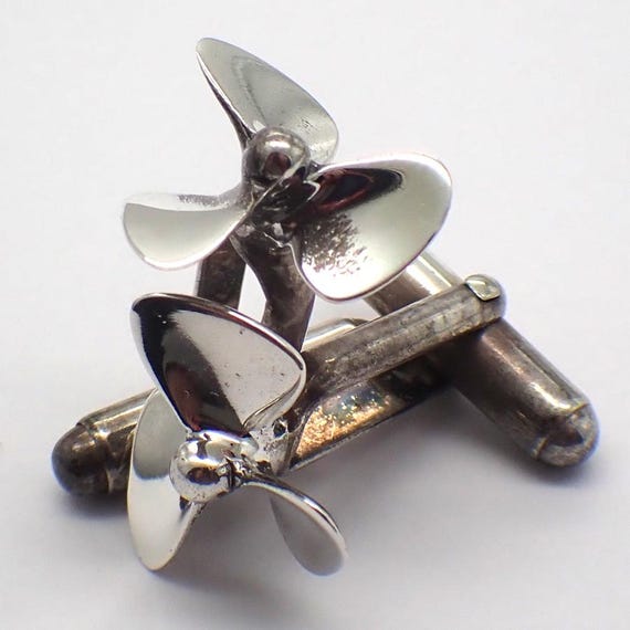 Tiffany & Co. SS Propeller カフリンクス Tiffany Boat Propeller Cufflinks Sterling Silver - Etsy