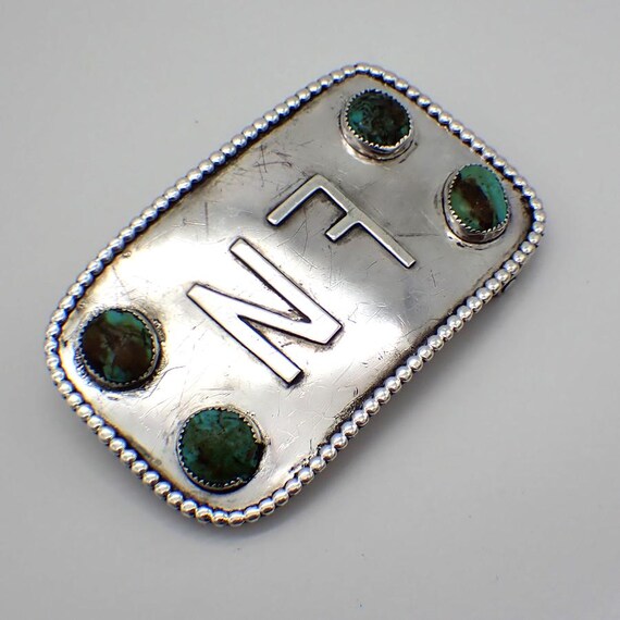 ベルト バックル スターリング シルバー ターコイズ アプライド モノ