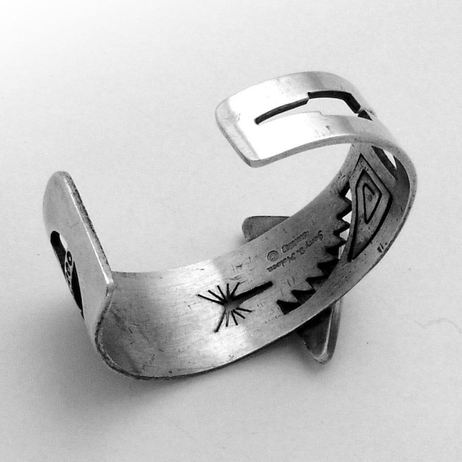Navajo Multi Stone Cuff Bracelet Jerry Nelson Sterling