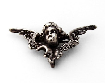 Cherub Pin Watch Holder William Kerr Sterling Silver 1900