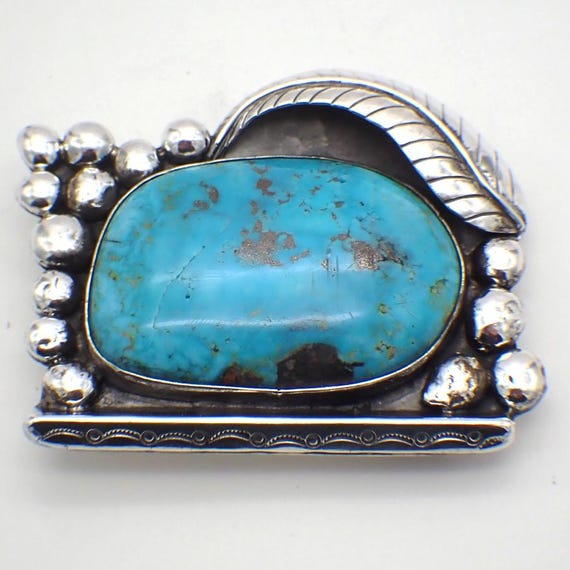 INDIAN JEWELRY NAVAJO sterling NB BUCKLE antique handmade Native