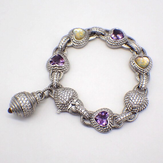 Judith ripka 2024 amethyst bracelet