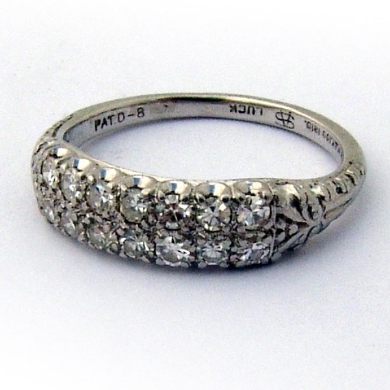 Platinum Diamond Encrusted Eternity Band Gem