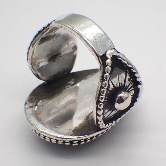 Zuni Robert & Bernice Leekya リング 21号 Zuni Ornate Turquoise