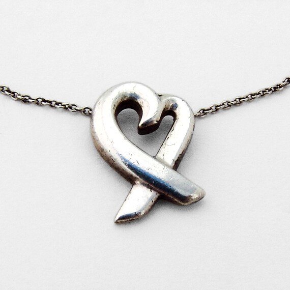 Tiffany Paloma Picasso Heart Necklace Sterling Silver Etsy UK