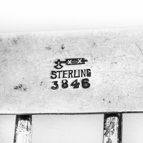 Scroll Engraved Rectangle Belt Buckle William Ker… - image 3