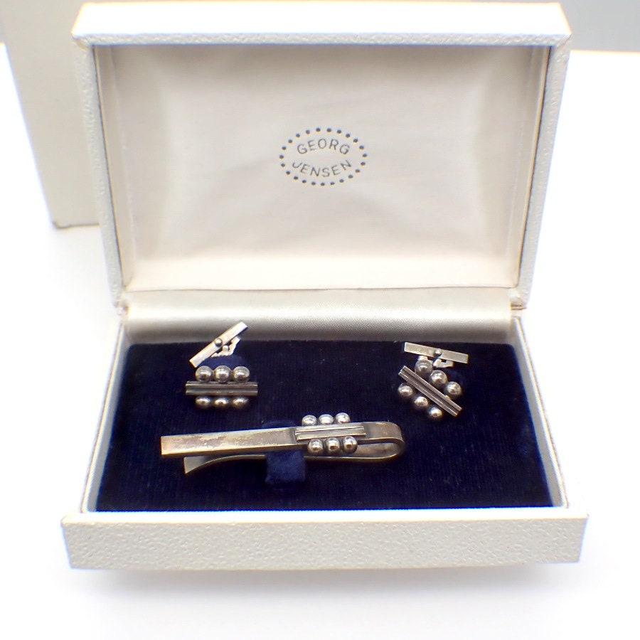Pince à Cravate Georg Jensen Danemark Argent Sterling 925 - 5,5cm, Art