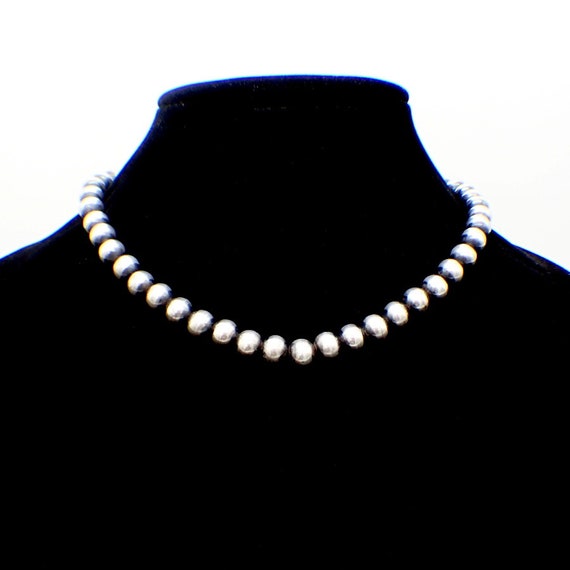 Sterling Silver Bead Necklace - image 1