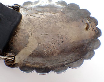 【A VACATION】BELT HEART 30 SILVER Sterling Silver Overlay Heart of Texas QHA A Wild N Crazy