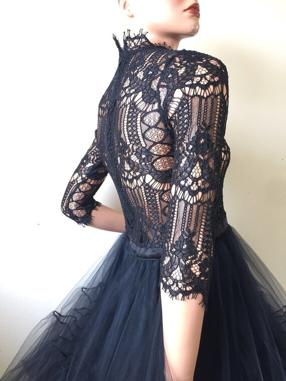 Guipure lace top tulle dress Clearance