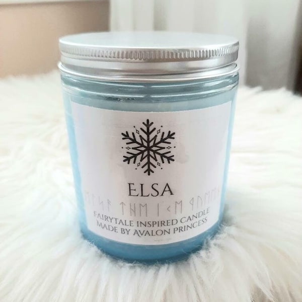 Elsa Candle, Disney Princess Candle, Fairy Tale Inspired, Frozen