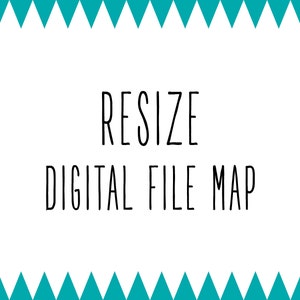 Resize digitale bestand kaart