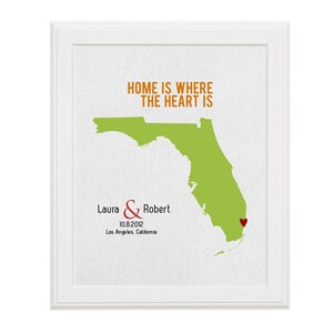 mappa di relazione a distanza - poster amicizia - regalo di matrimonio personalizzato -  stampa personalizzata 8x10 o A4