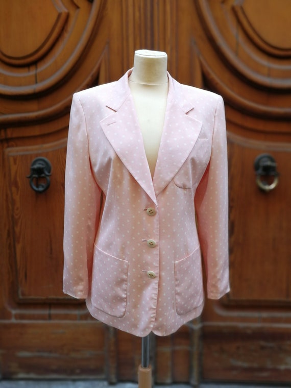 XS Valentino Miss V 1980s Plaid Jacket
