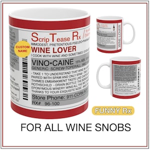 Regalo personalizzato per gli amanti del vino, regali per gli amanti del vino, tazza regalo per il vino, regali per chi beve vino, regalo per sommelier, tazza regalo per chi beve vino merlot