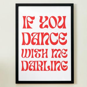 Sam Fender song lyrics poster, digital download, digital artwork print