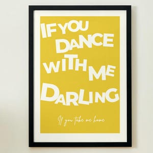 Sam Fender song lyrics poster, digital download, digital artwork print