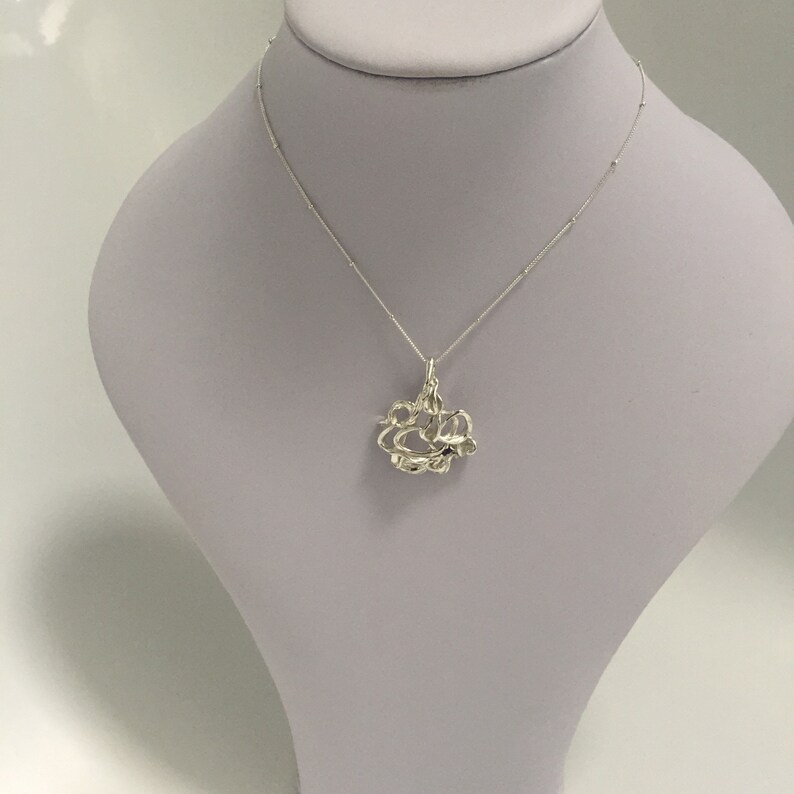 Amethyst Pendant Inferno Sterling Silver /& Amethyst Necklace Inferno Pendant on Silver Necklace