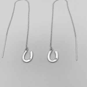Sterling Silver Threader Earrings, Threader Earrings, Silver Threader Earrings, Ear Threader Earrings