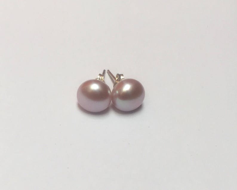 Pink Pearl Ear Studs.