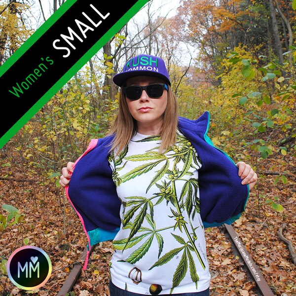 LAST 2! SMALL WOMEN'S- Cannabis Botanica - All Over Print T-shirt