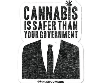 COMING BACK SOON Cannabis Is Safer Than Your Government Sticker