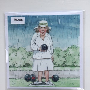 Carte de voeux de bowling, carte d'anniversaire de bowling, bowling sous la pluie, carte d'anniversaire vierge, découpage, 3D