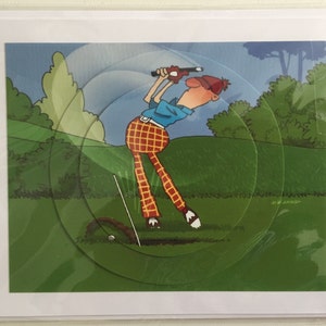 Carta da golf, biglietto d'auguri umoristico per il golf, carta di pensionamento, carta bianca