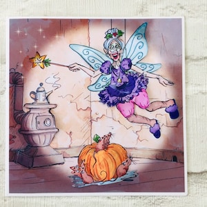 Tarjeta de Navidad de la colección 'Wrinklies' del Hada Madrina, tarjeta de felicitación, Seasons Greetings