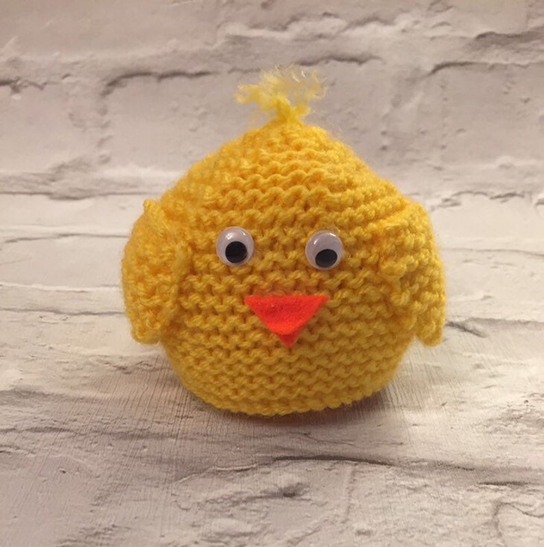 Cute knitted Easter chick chocolate orange cover Etsy