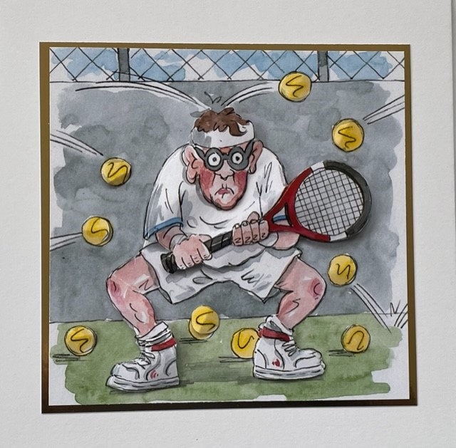 Pop-Up Tennis Karte 3D – Geburtstagskarte Für Tennisfans, 20 X 15 Cm, Mit Umschlag