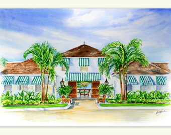 House Portrait/ Watercolor House Portrait / Custom House Portrait/ Watercolor Home Portrait/ Wedding Gift/ Vacation Painting
