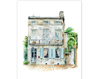 Fine Art Print of "Race and Religious"/ New Orleans/ Architectural Print / 8 x 10 inches