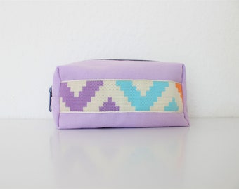 pencil case, pencils case, cosmetic bag, small bag "Ibiza Style", lilac