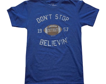Detroit Don't Stop Believing 1957 Royal Blue T-Shirt