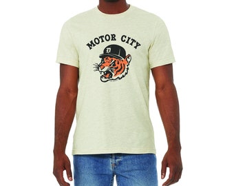 Ink Detroit Motor City Kitty T-Shirt - Natural