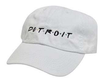 Detroit Friends Dad Cap - White