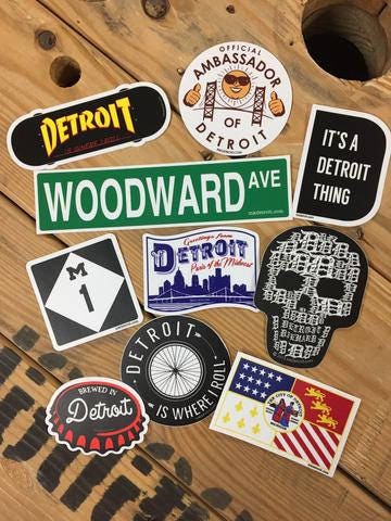 Detroit Sticker Bundle of 10 - Etsy